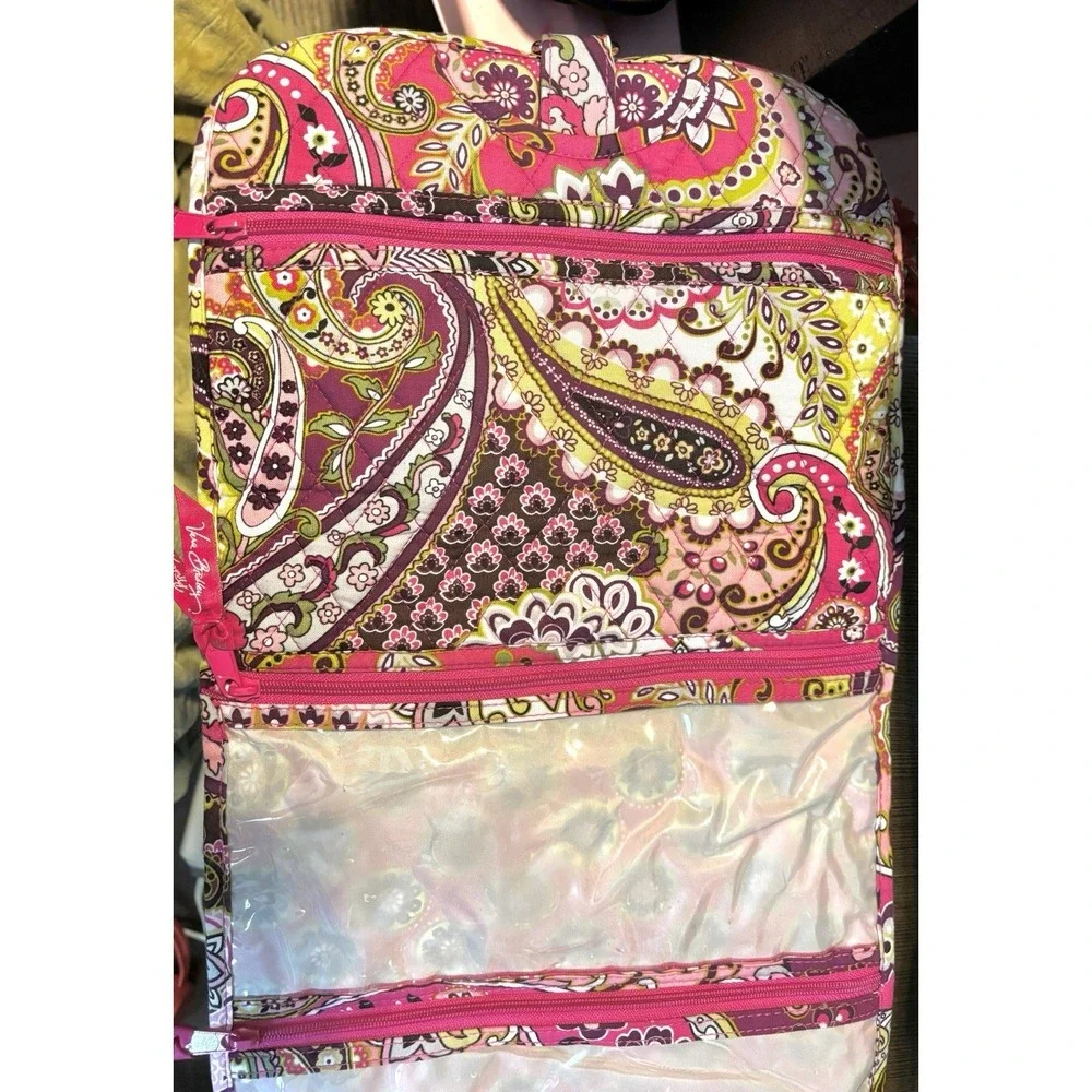 Vera Bradley hanging organizer features the retired Very Berry Paisley